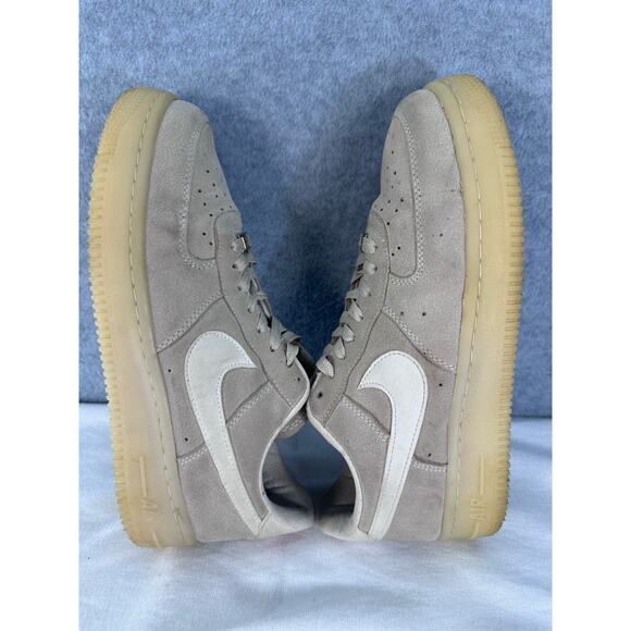 Nike Men’s sz 6.5 Air Force 1s Neutral Sand Suede AF1 Sneakers main image 5